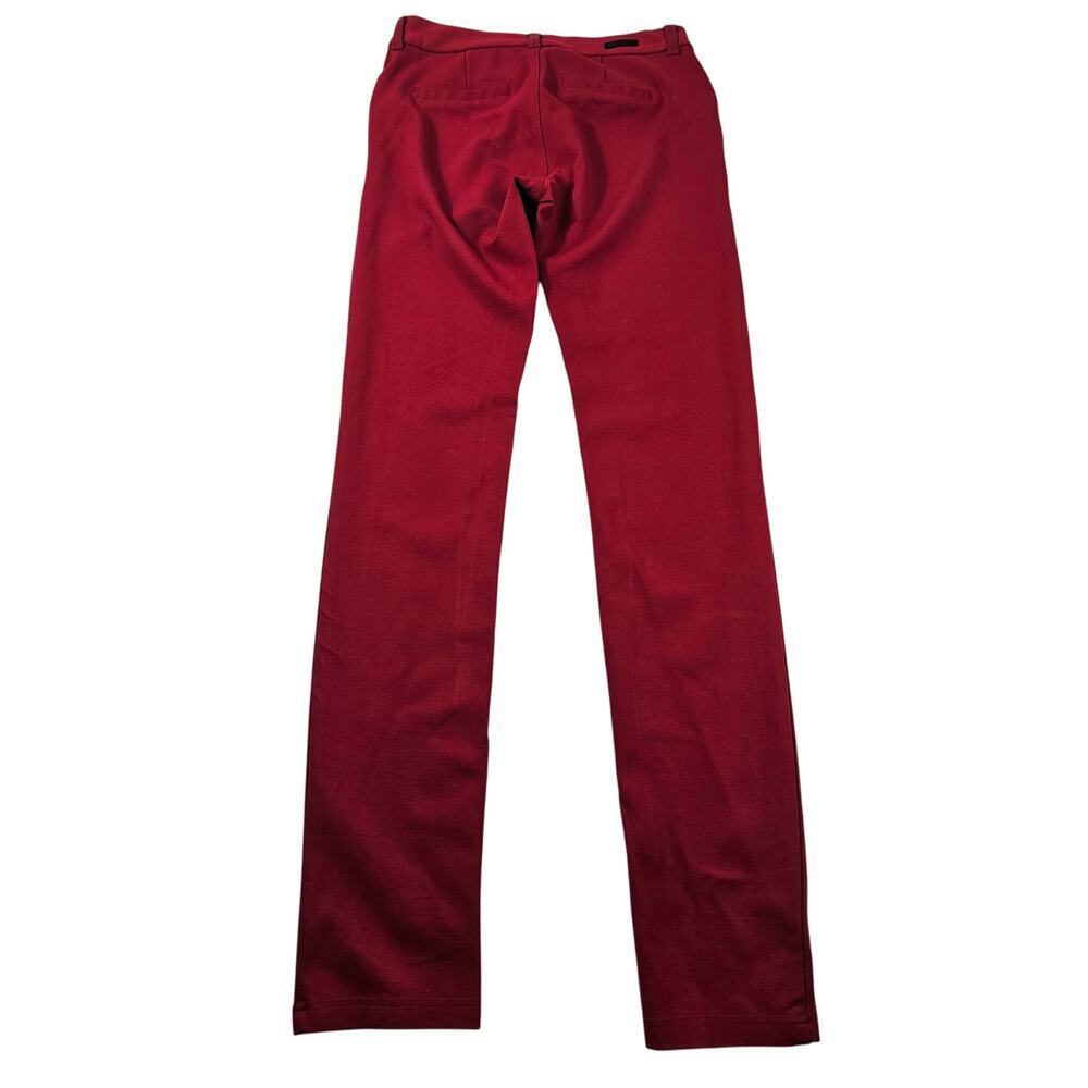 Kut from the kloth 0 red knit stretch trouser skinny pull on pants NWOT career